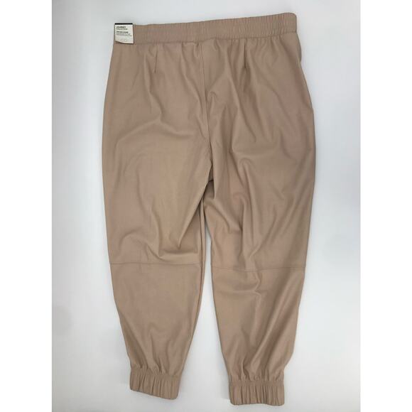 CALIA Women's Barely Khaki Ath-Leather High Rise Jogger Pants Plus Size XXL - Picture 7 of 10